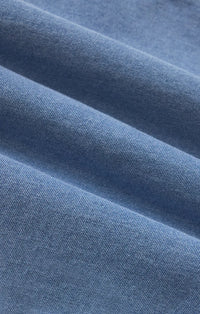 Z Supply Reese Button Down Jersey Denim Top