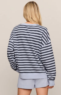 Z Supply The Everyday Striped Crew - Eclipse