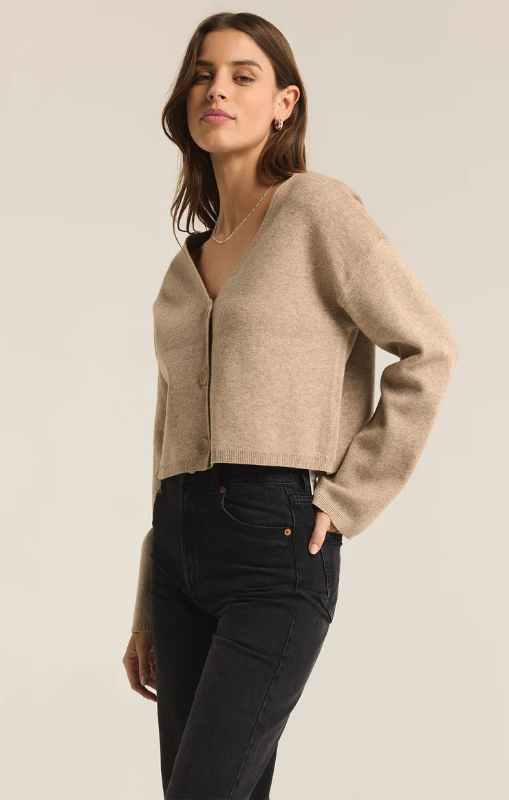 Z Supply Estelle Cardigan in Oatmeal Heather