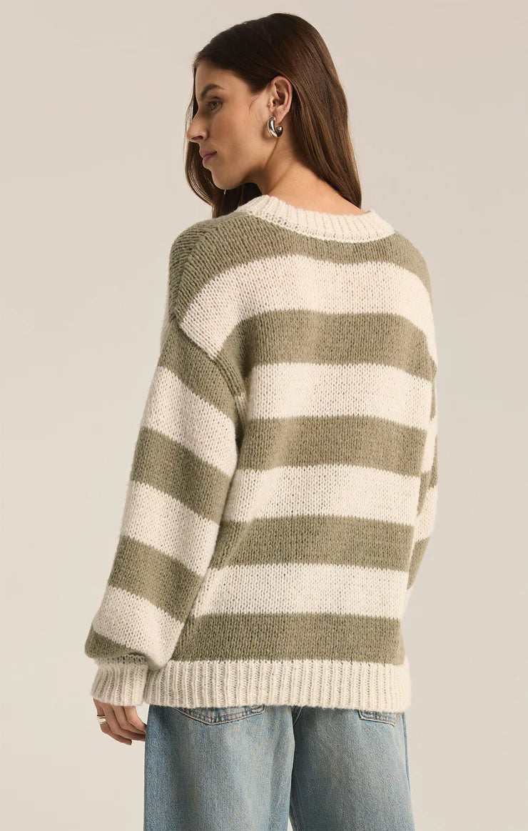 Z Supply Anders Willow Stripe Crew Neck Sweater