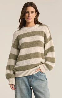 Z Supply Anders Willow Stripe Crew Neck Sweater