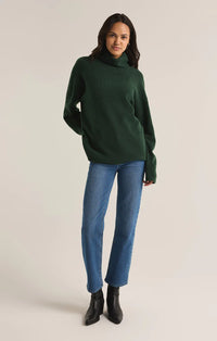 Z Supply Richie Turtleneck Sweater in Green