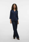 Vero Moda Bumpy Navy Blouse