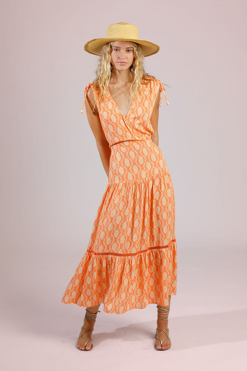 Band of the Free Loja Dress in Apricot