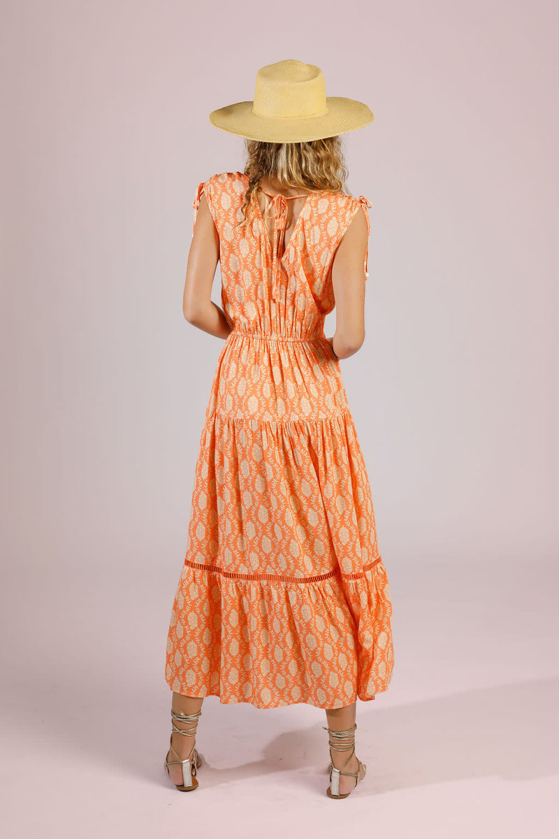 Band of the Free Loja Dress in Apricot