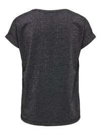 Only Black Glitter Top