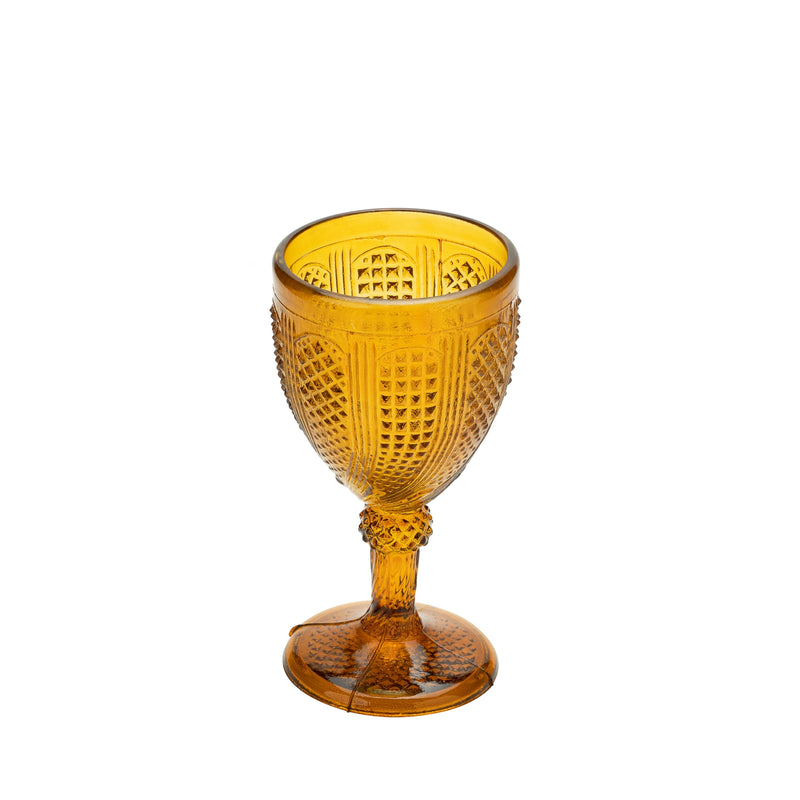 Norma Amber Wine Goblet