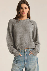 Z Supply Adrian Sweater in Heather Grey