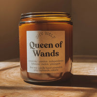 Shy Wolf Queen of Wands Candle