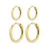 Pilgrim Silver or Gold-Plated Ariella Hoop Set