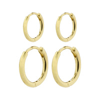 Pilgrim Silver or Gold-Plated Ariella Hoop Set