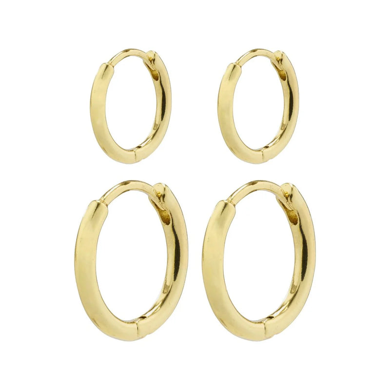 Pilgrim Silver or Gold-Plated Ariella Hoop Set