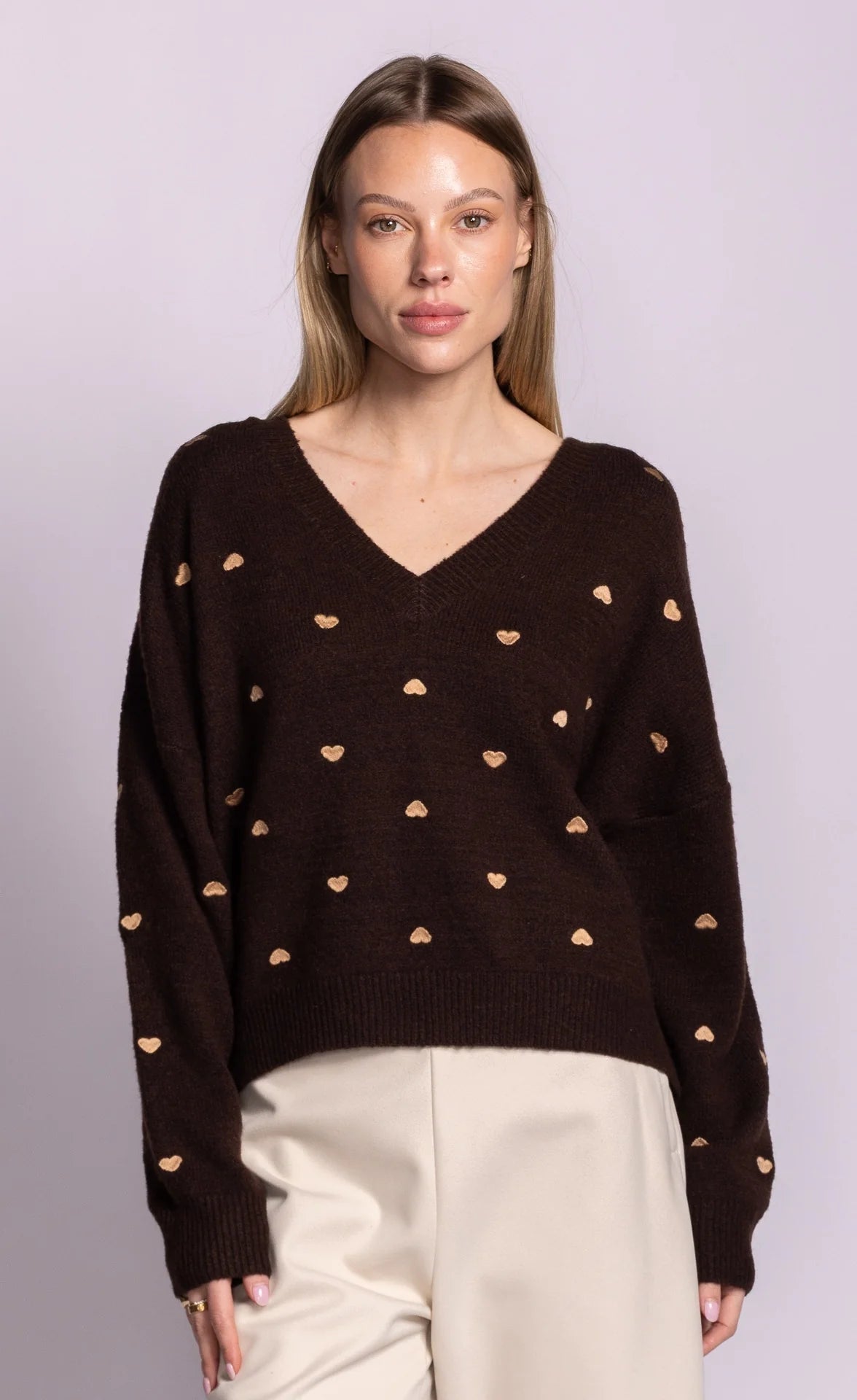 Pink Martini Inima Sweater - Brown