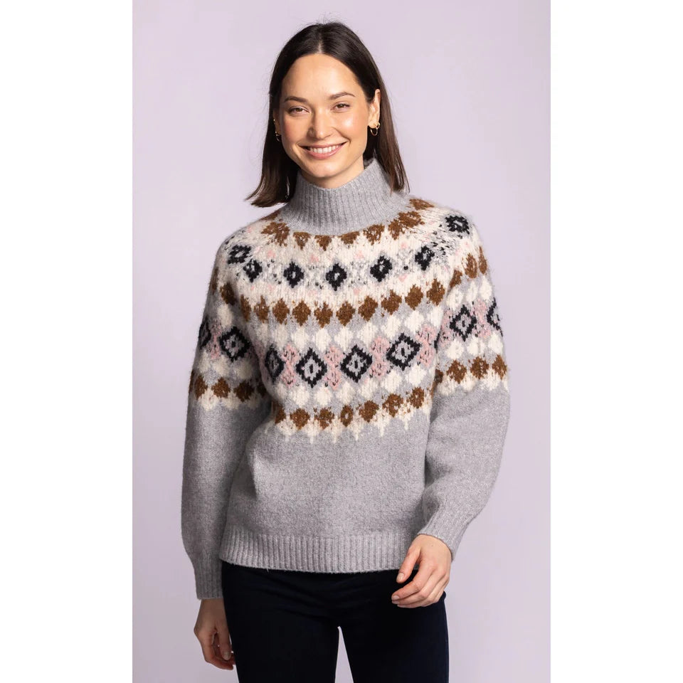 Pink Martini Tatum Sweater - Grey