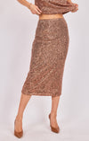 Sadie & Sage Sky High Midi Sequin Skirt