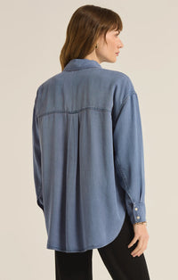 Z Supply Colbie Chambray Top