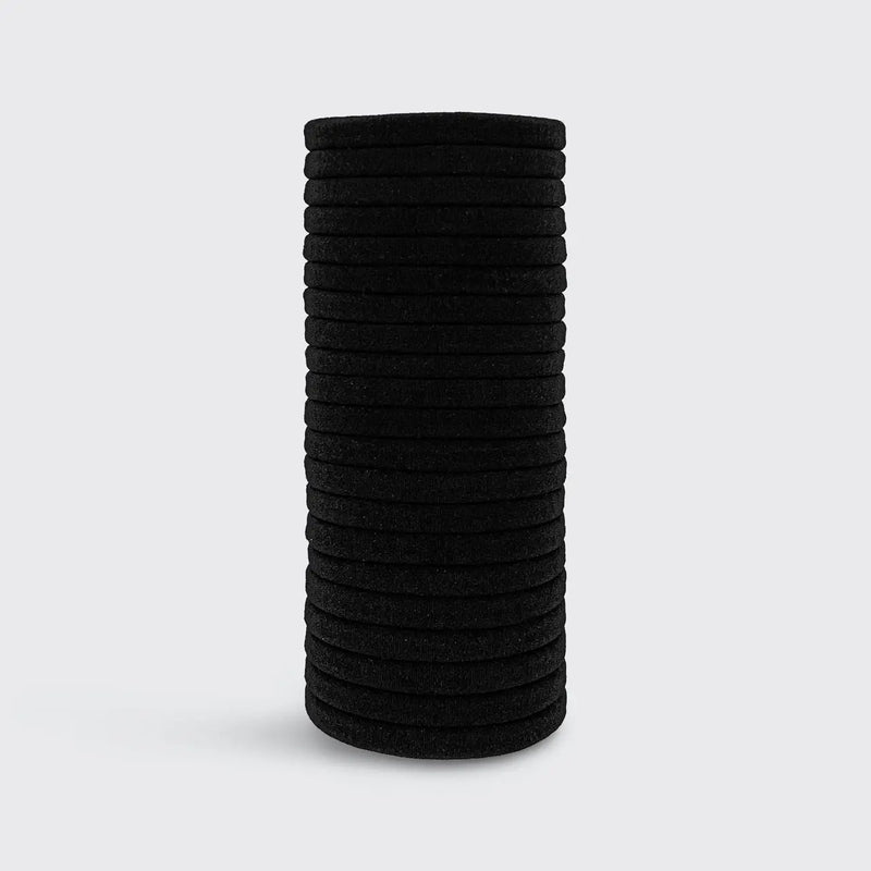 Kitsch Eco-Friendly Nylon Elastics 20pc set - Black