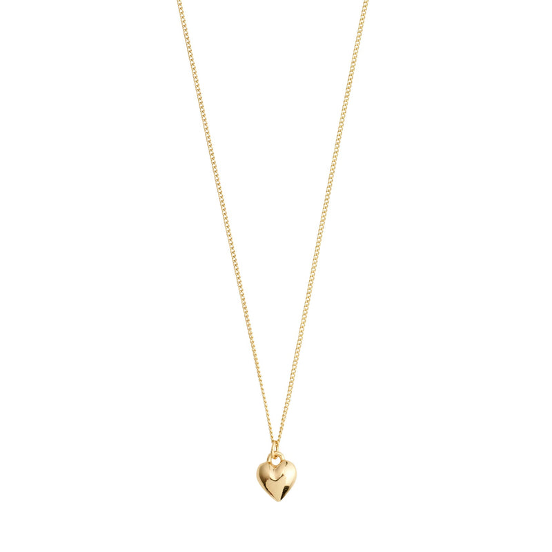 Pilgrim Afroditte Heart Gold Plated Necklace