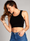 Bamboo Scoop Cropped Tank