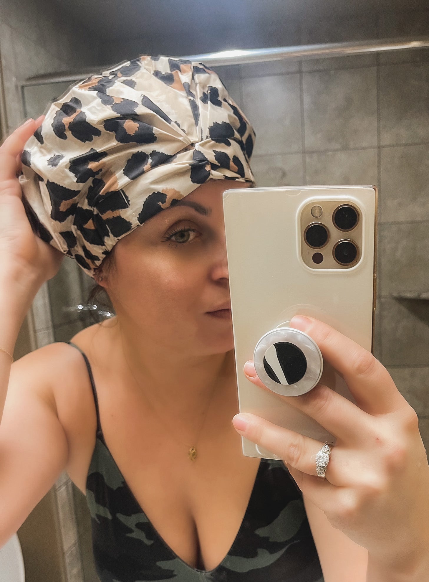 Chan's Shower Cap - Leopard