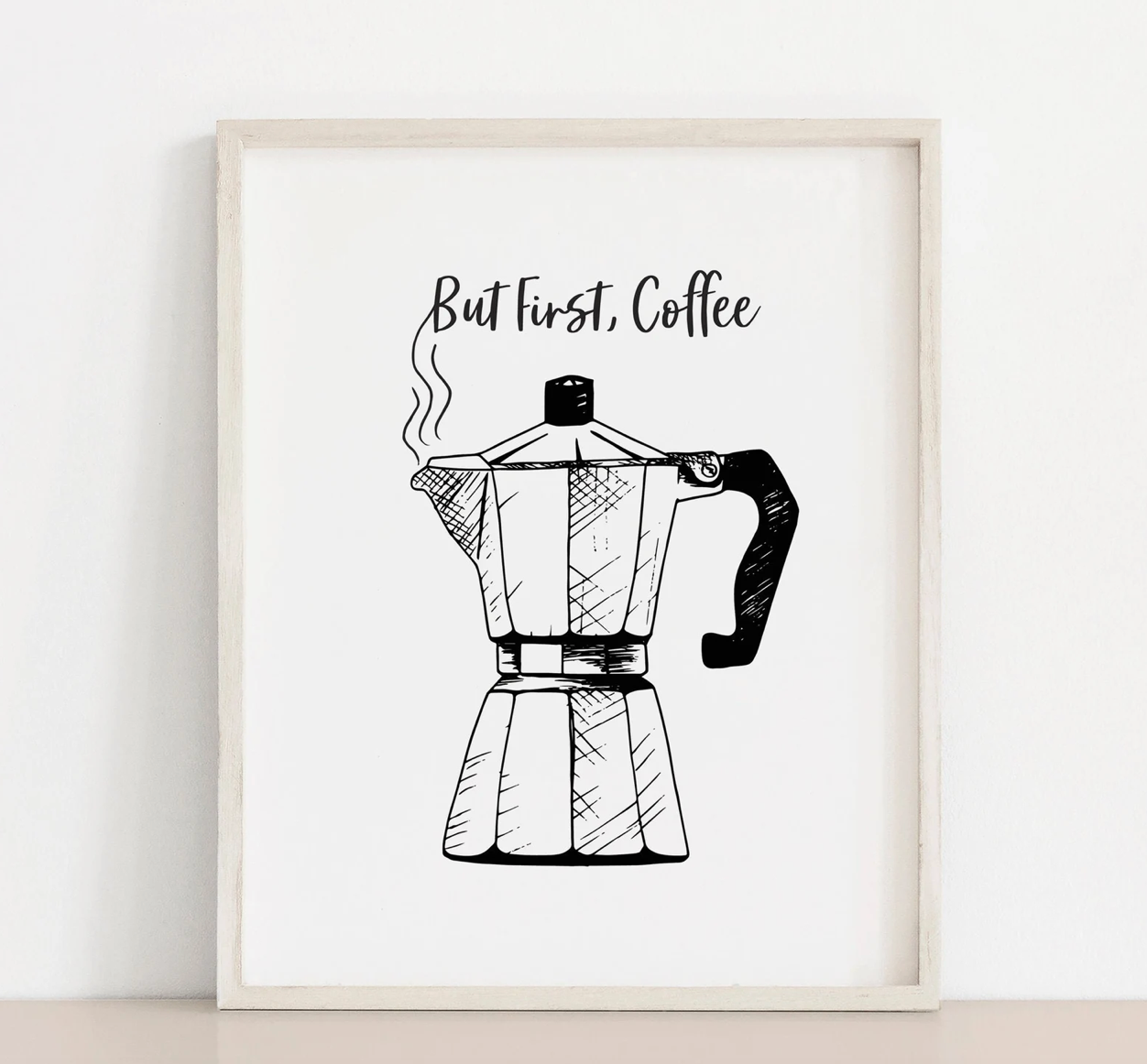 Meli the Lover Art Print - But First Coffee