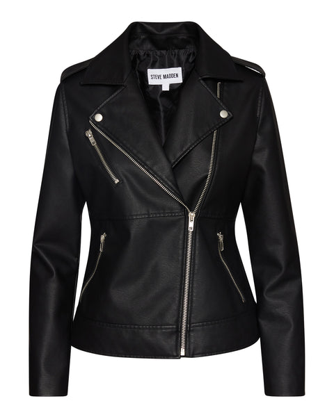 Lyla leather biker on sale jacket