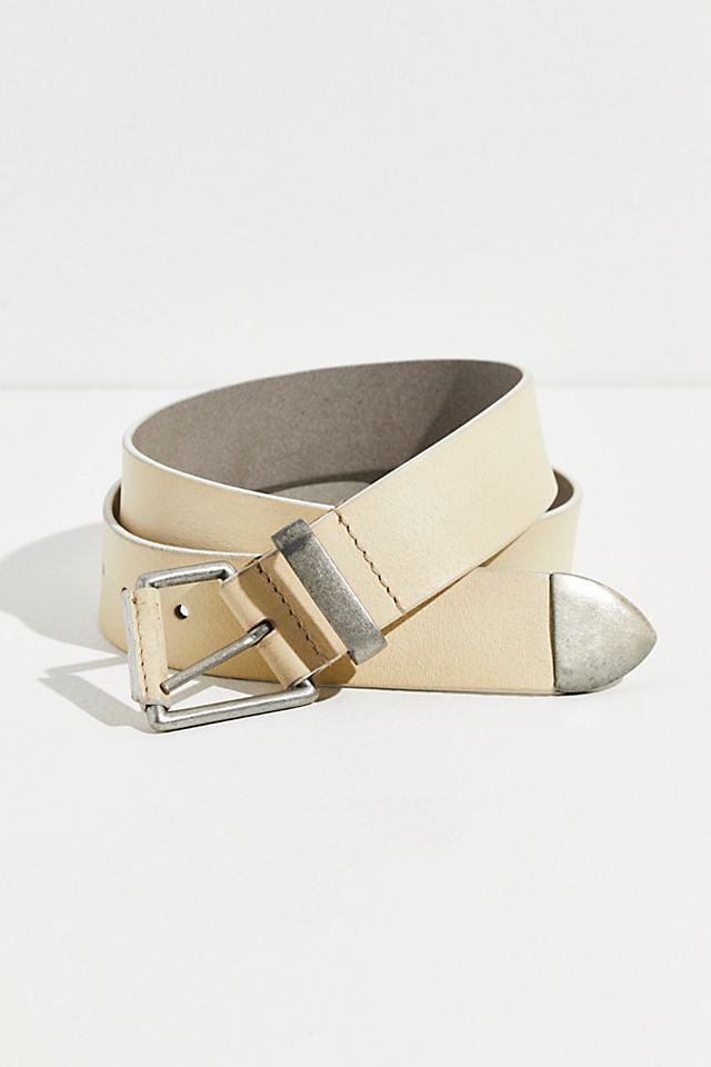 We The Free Getty Leather Belt in Sun Faded Khaki